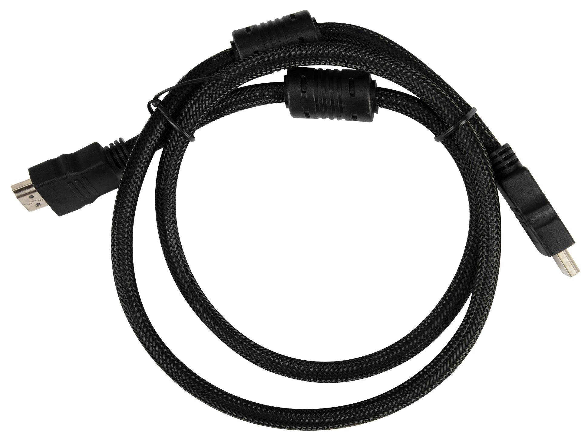 Кабель аудио-видео Buro HDMI (m)-HDMI (m) 1м черный (HDMI-V1.4-1MC)