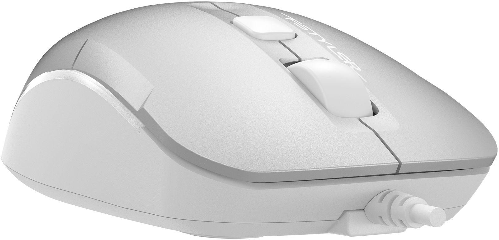 Мышь A4Tech Fstyler FM26S серебристый/белый/Icy White
