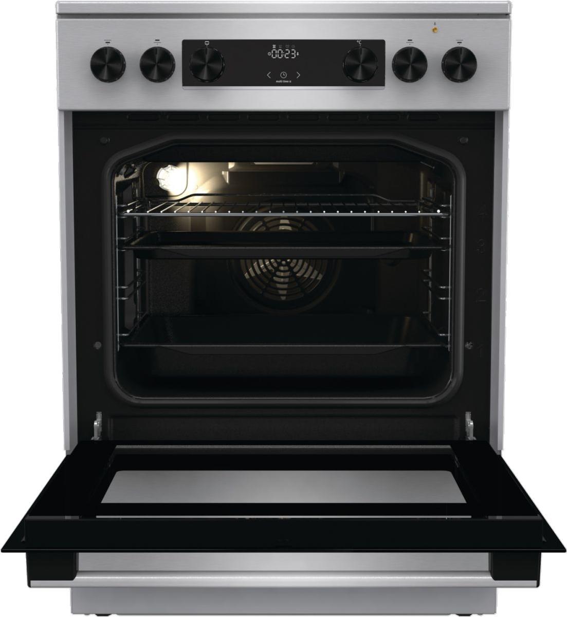 Кухонная плита Gorenje GECS6C70XC нержавеющая сталь