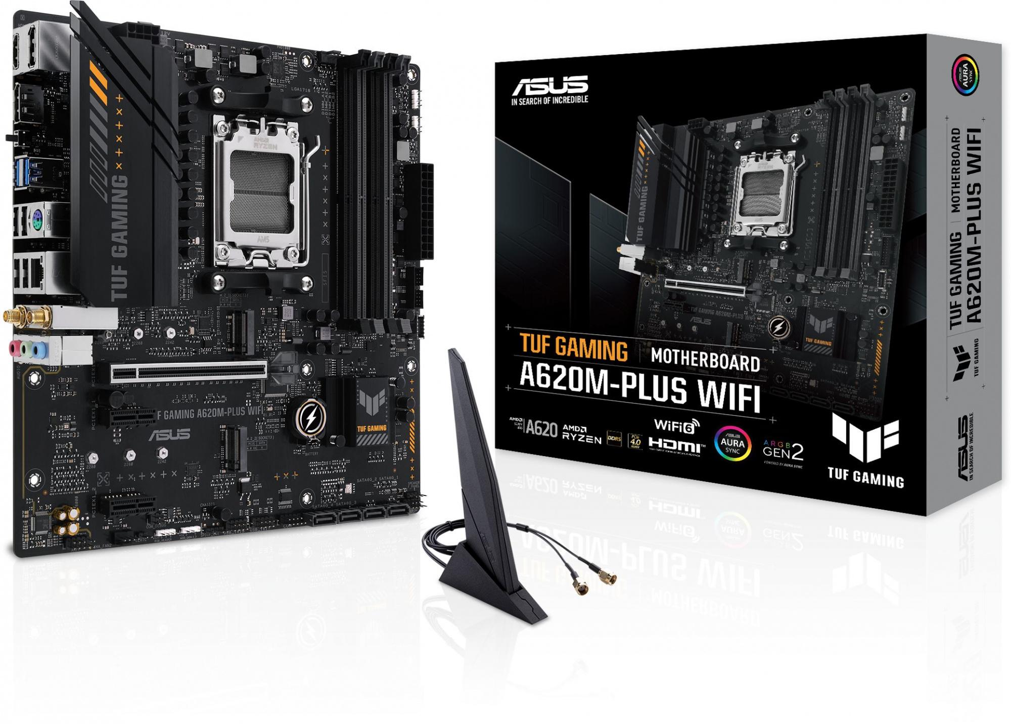 Материнская плата ASUS TUF Gaming A620M-Plus WiFi (90MB1F00-M0EAY0)