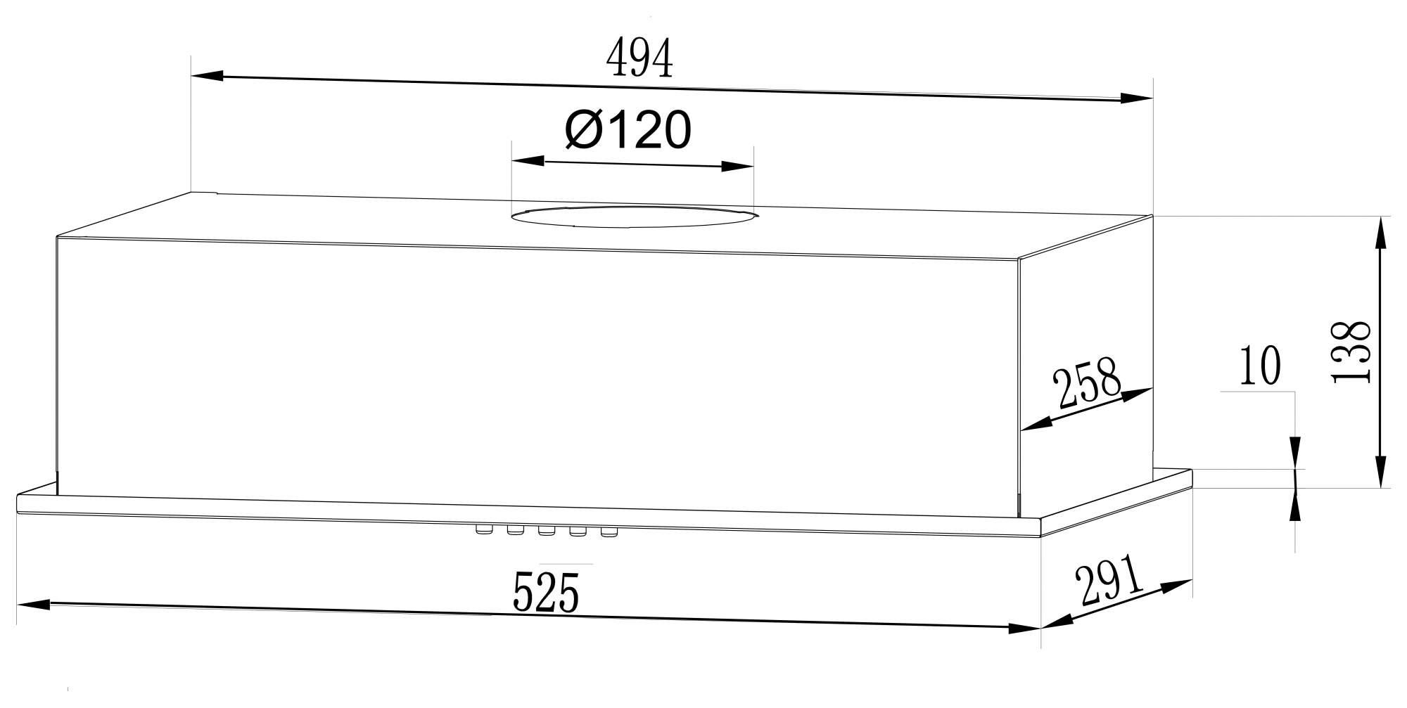 Кухонная вытяжка Lex GS Bloc Light 600 белый (CHTI000329)