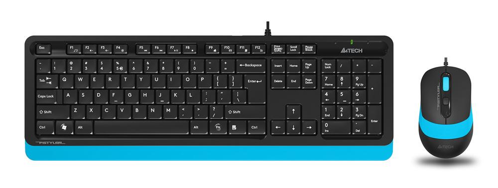 Набор периферии A4Tech Fstyler F1010 Blue черный/синий