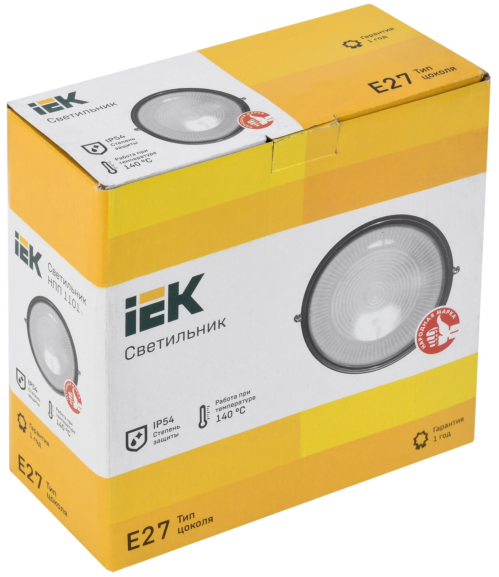 Уличный светильник IEK НПП1101 черный (LNPP0-1101-1-100-K02)