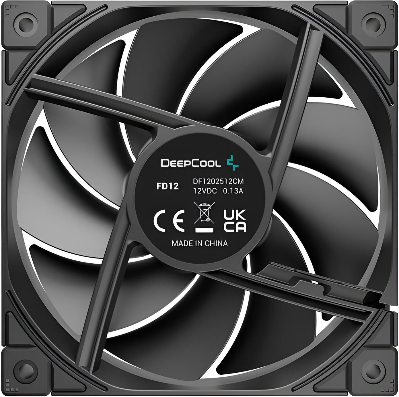Вентилятор для корпуса Deepcool FD12 черный (R-FD12-BKNPN1-G)