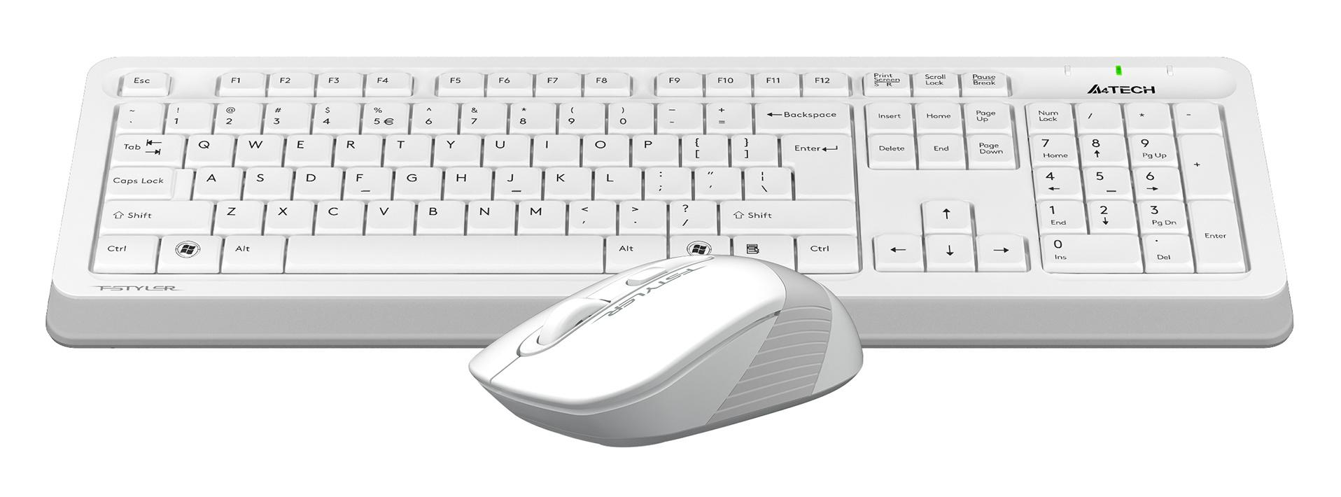 Набор периферии A4Tech Fstyler FG1010S белый/серый