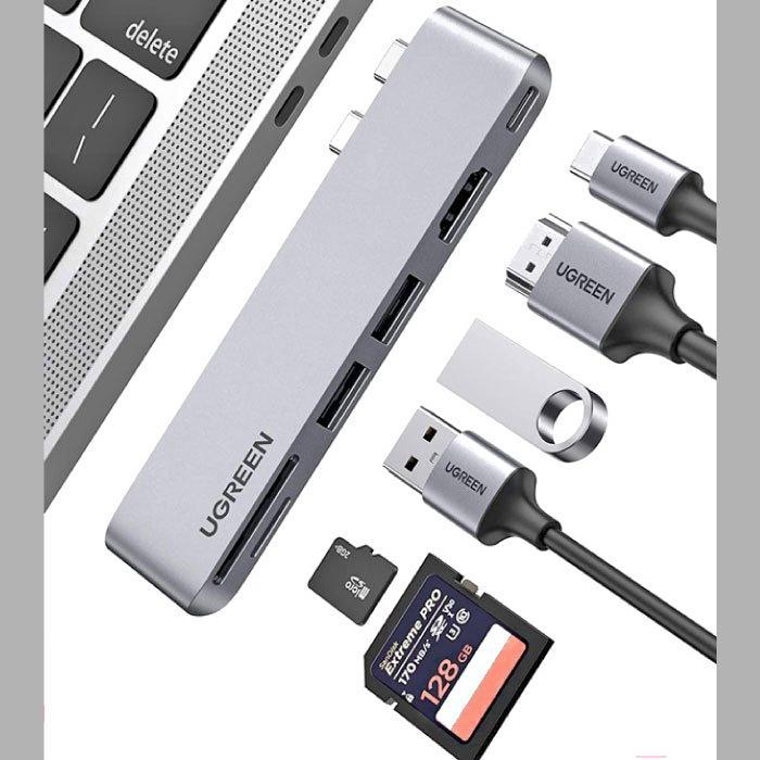 USB-хаб Ugreen CM380-80856 Space Gray (80856)