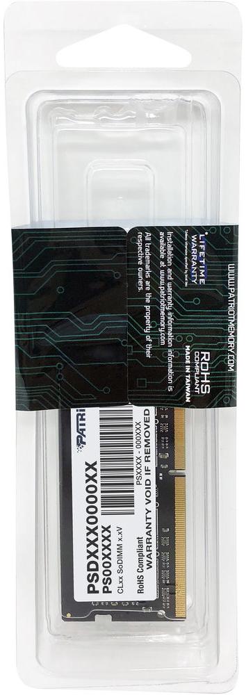 Оперативная память Patriot Signature Line 16GB DDR4 SODIMM PC4-25600 (PSD416G32002S)