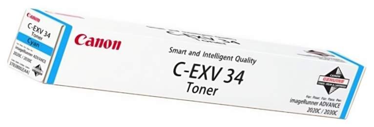 Тонер-картридж Canon C-EXV34C голубой (3783B002)