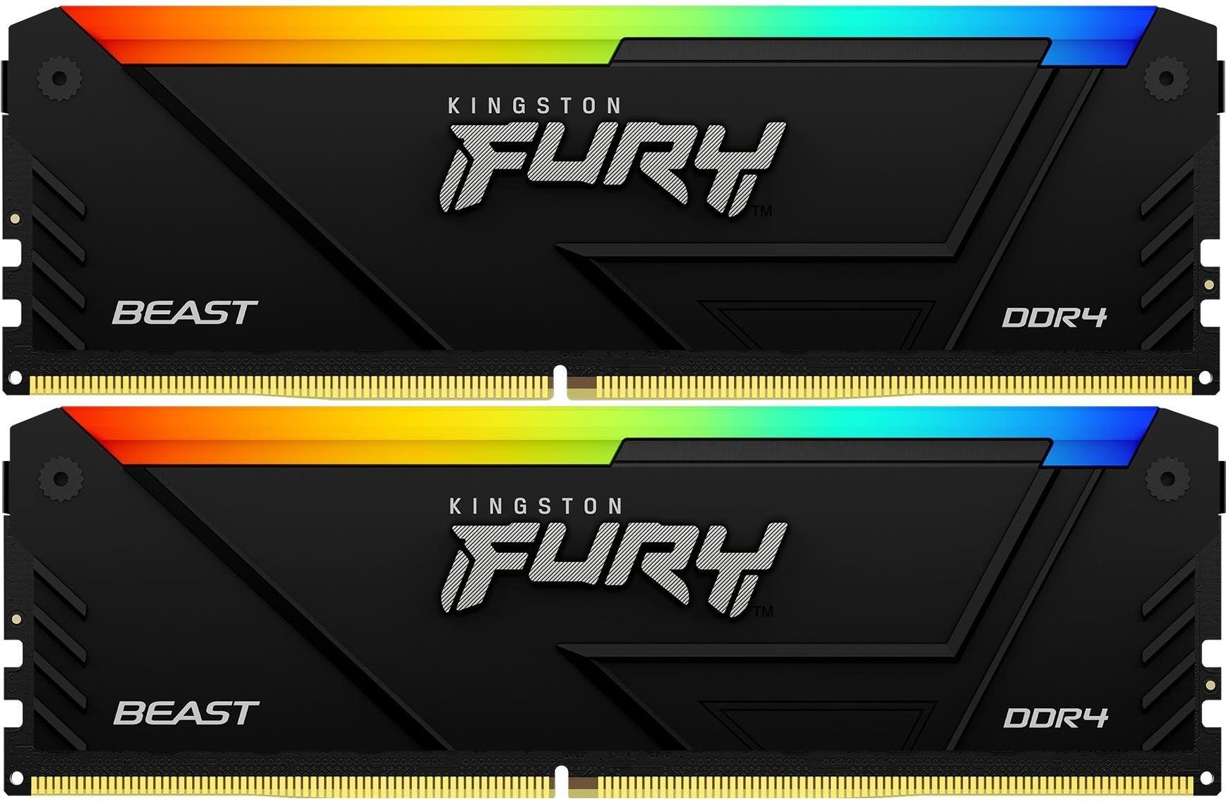 Оперативная память Kingston Fury Beast RGB DDR4 64GB (KF436C18BB2AK2/64)