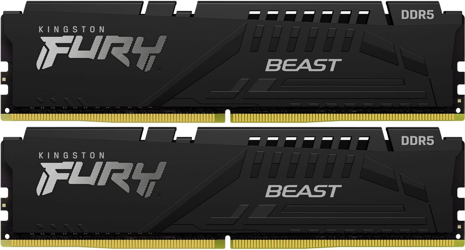 Оперативная память Kingston Fury Beast 64GB DDR5-5600 (KF556C40BBK2-64)