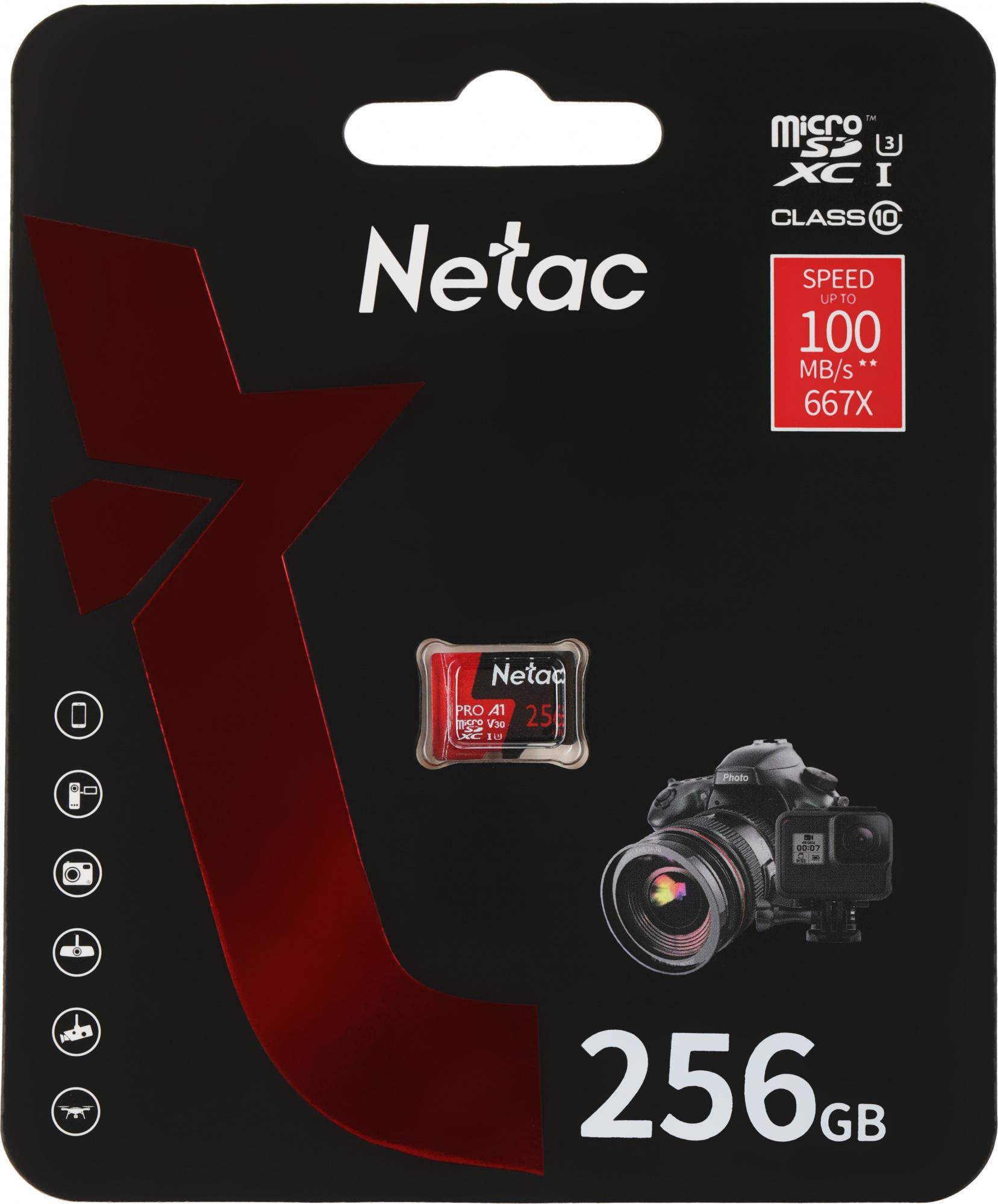 Карта памяти Netac NT02P500PRO-256G-S