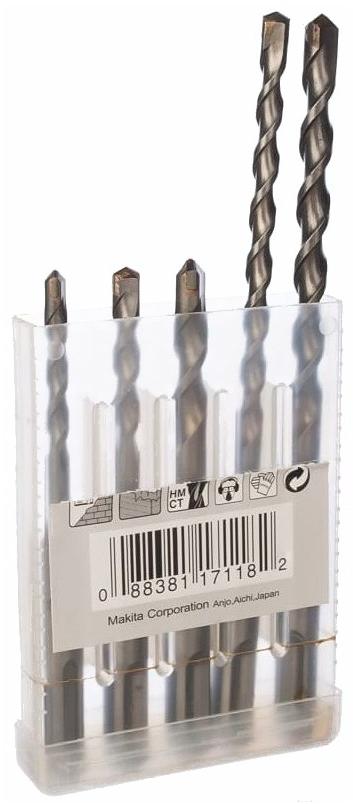Набор буров по бетону Makita D-00795 5 предметов