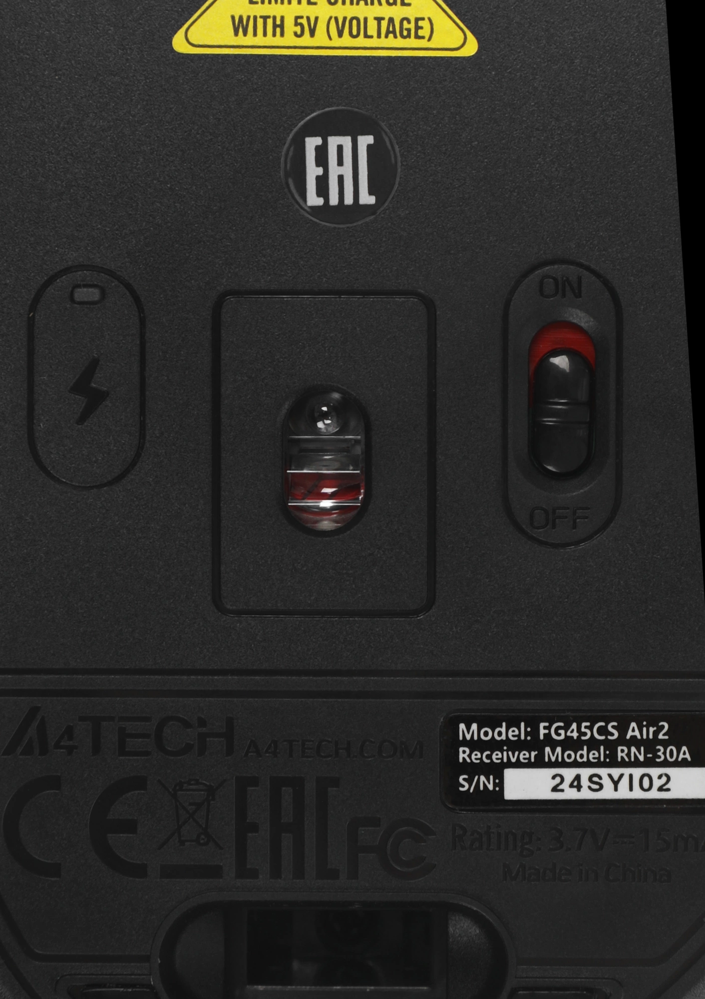 Мышь A4Tech Fstyler FG45CS Air 2 Stone Grey