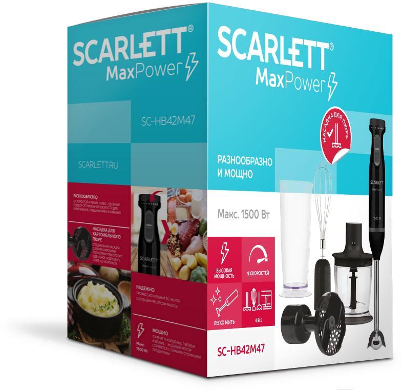 Блендер Scarlett SC-HB42M47 Black