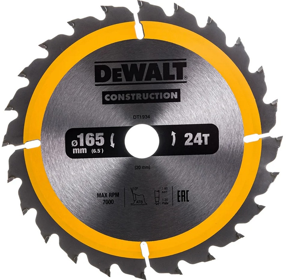 Диск пильный DeWalt DT1934-QZ