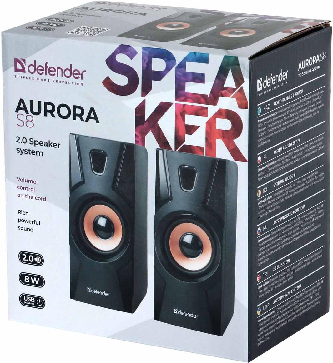 Акустика Defender Aurora S8 черный (65408)