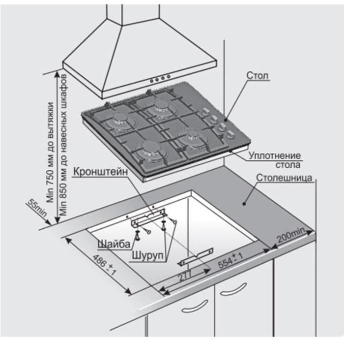 Варочная панель Gefest СГ СВН 2230 К23