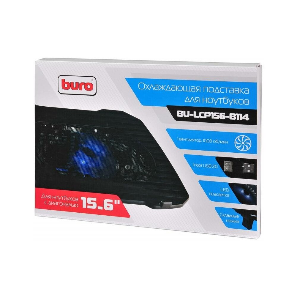 Подставка для ноутбука Buro BU-LCP156-B114 черный