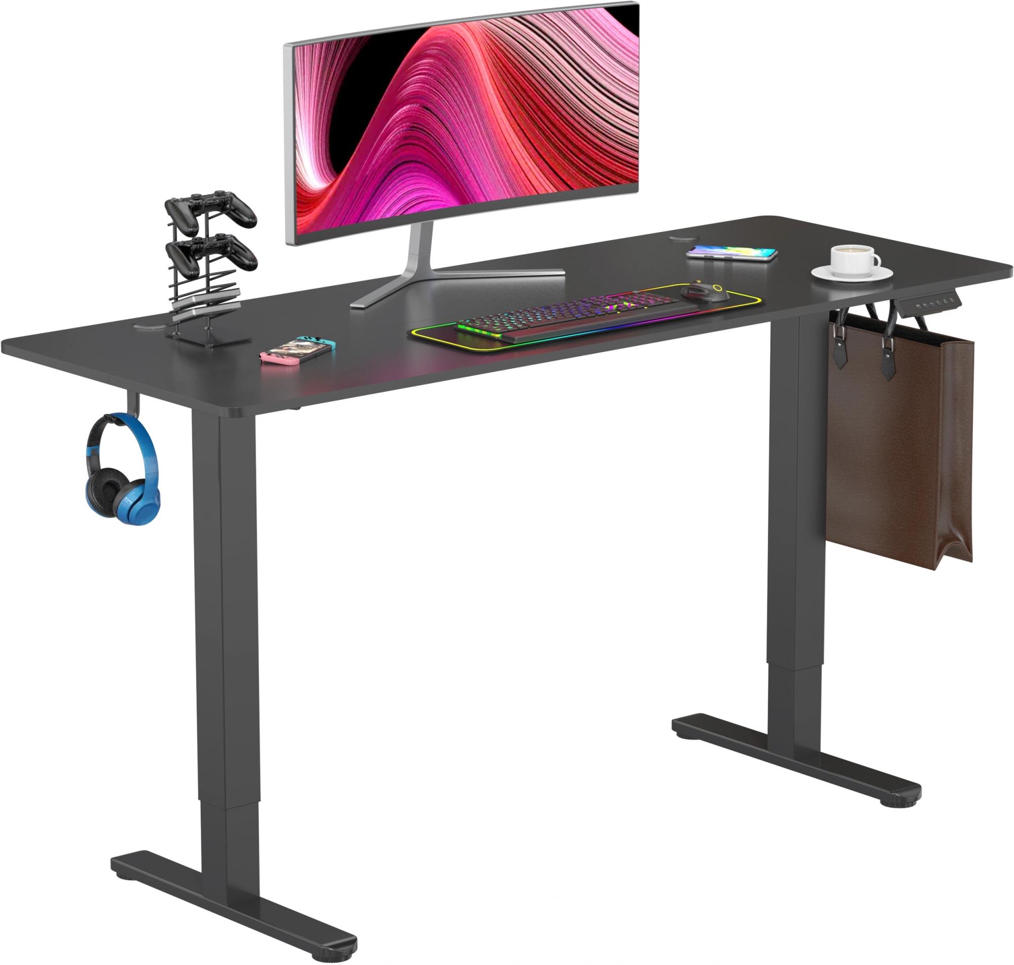 Стол компьютерный Cactus CS-EDL-BBK черный