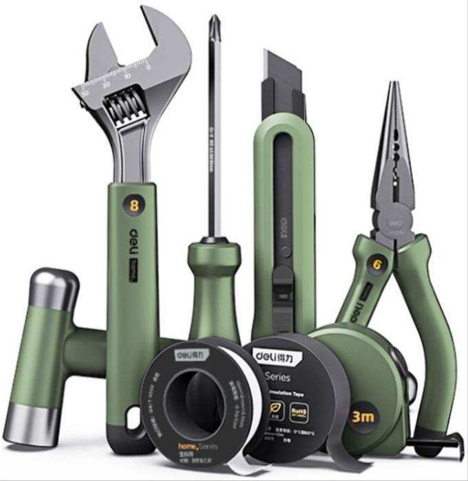 Набор инструментов Deli HT0008L Green