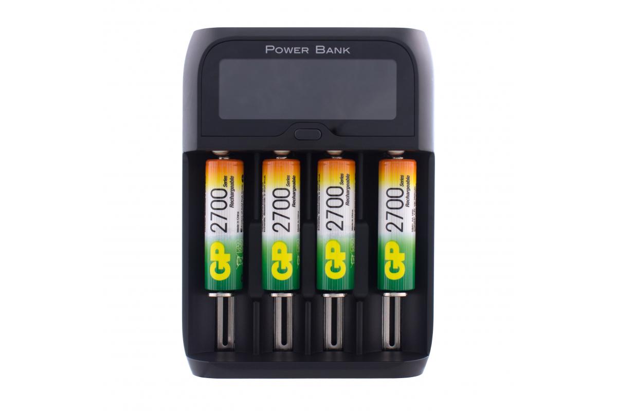 Аккумулятор с зарядным устройством GP PowerBank + AA 2700mAh 4 шт. (270AAHCMHSPBA-2CR4)
