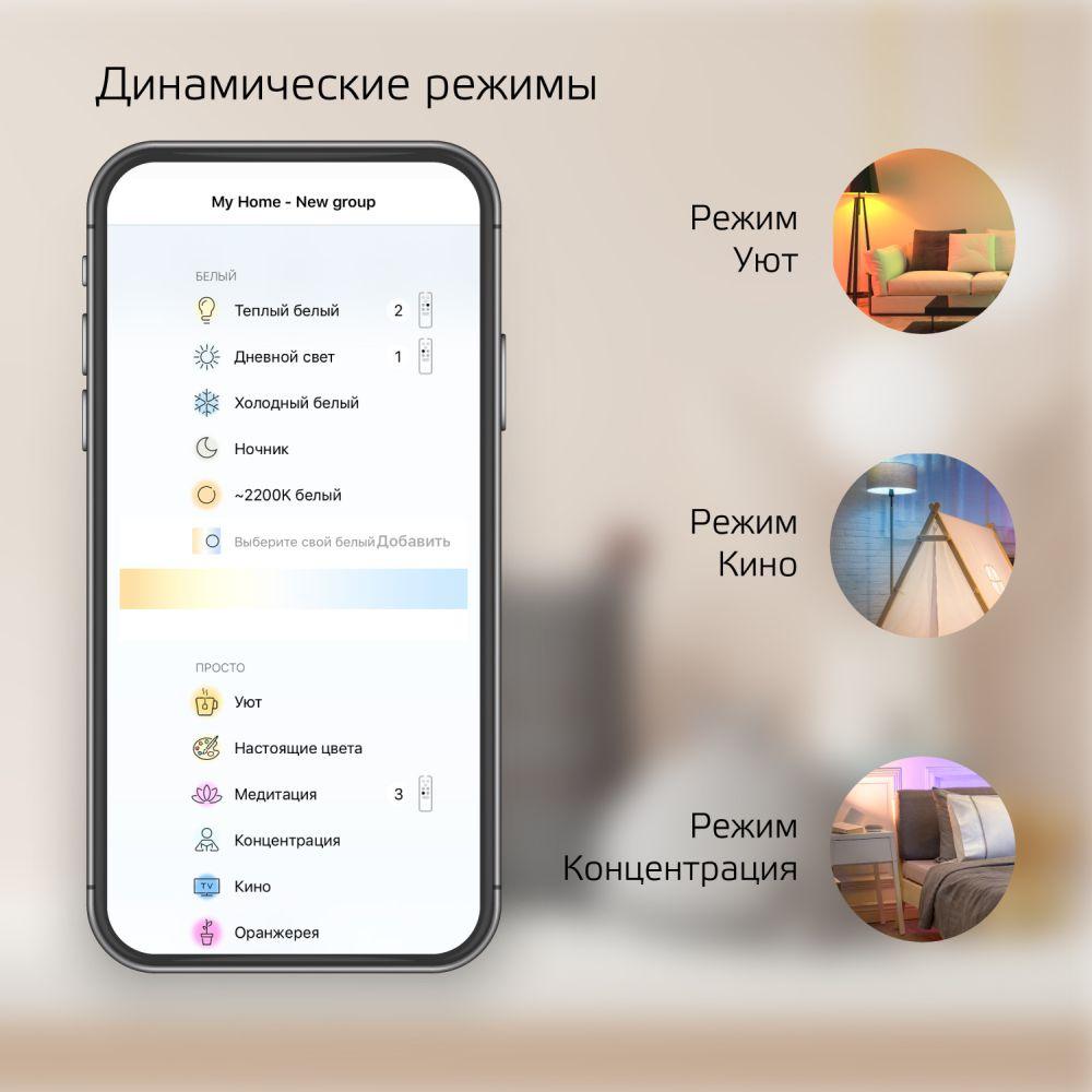 Умная лампа Gauss IoT Smart Home E14 4.5Вт (1280112)