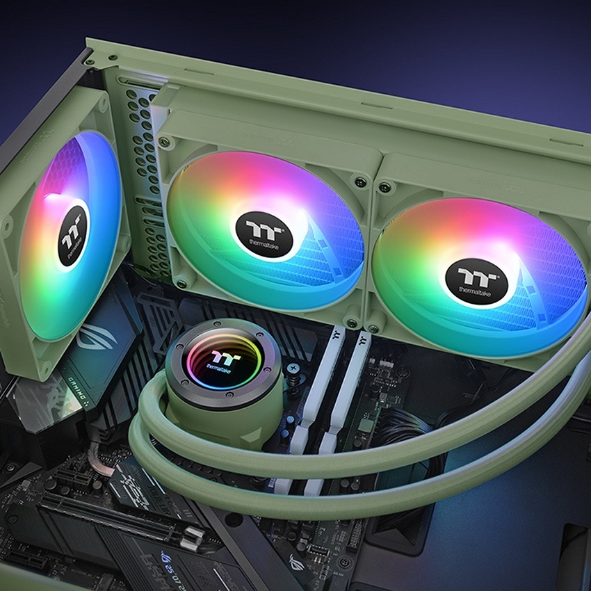 Система жидкостного охлаждения для процессора Thermaltake TH280 V2 Matcha ARGB зеленый (CL-W375-PL14MG-A)
