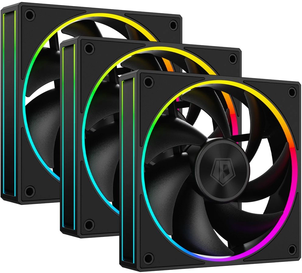 Набор кулеров для корпуса ID-Cooling AF-127-ARGB-K Trio Black