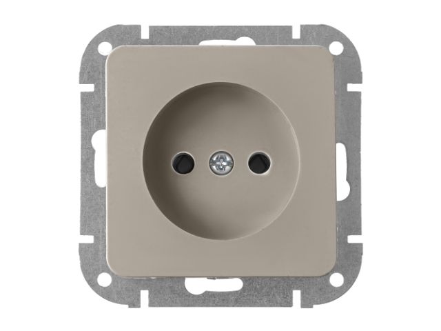 Розетка 1-ая телефонная (скрытая) песочная, Astrum, BYLECTRICA