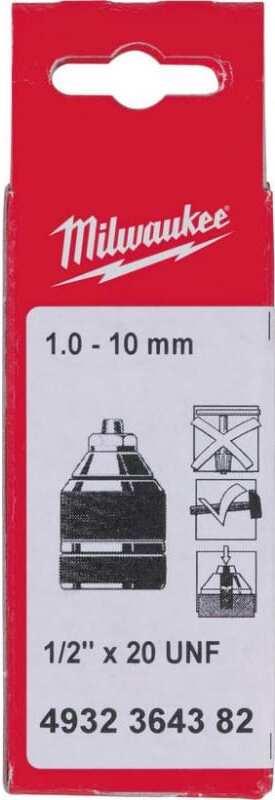 Патрон бесключевой Milwaukee 1/2"х20 1-10мм (4932364382)