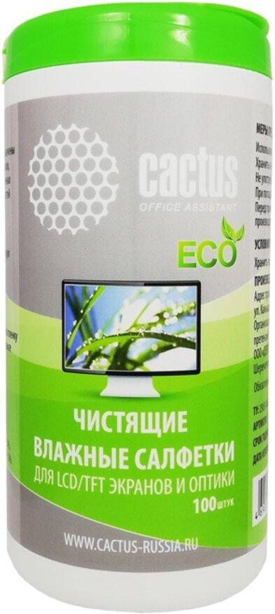 Салфетки для ухода за электроникой Cactus CS-T1001E 100 шт