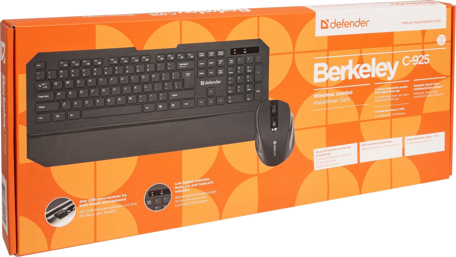 Набор периферии Defender Berkeley C-925 Nano (45925)