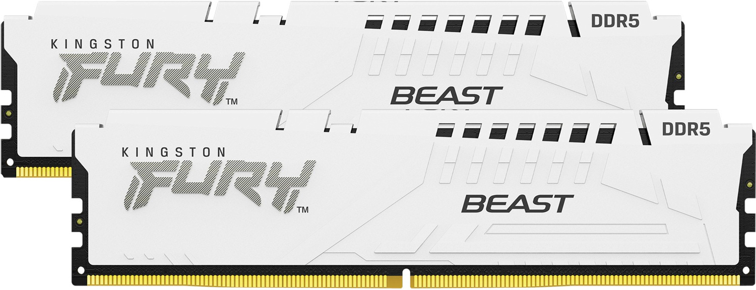 Оперативная память Kingston Fury Beast White Expo Gaming DDR5 2x16GB (KF556C36BWEK2-32)