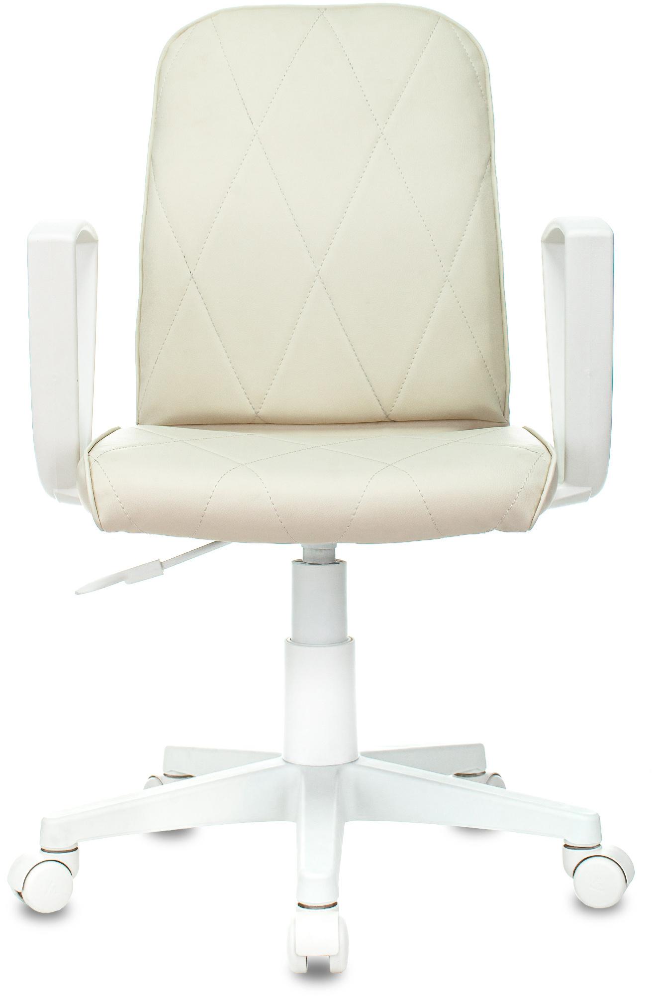 Офисное кресло Бюрократ CH-W327/OR-10 слоновая кость/белый