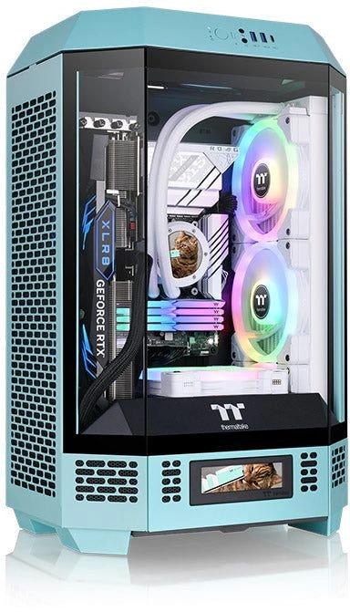 Корпус Thermaltake The Tower 300 Turquoise без БП голубой (CA-1Y4-00SBWN-00)