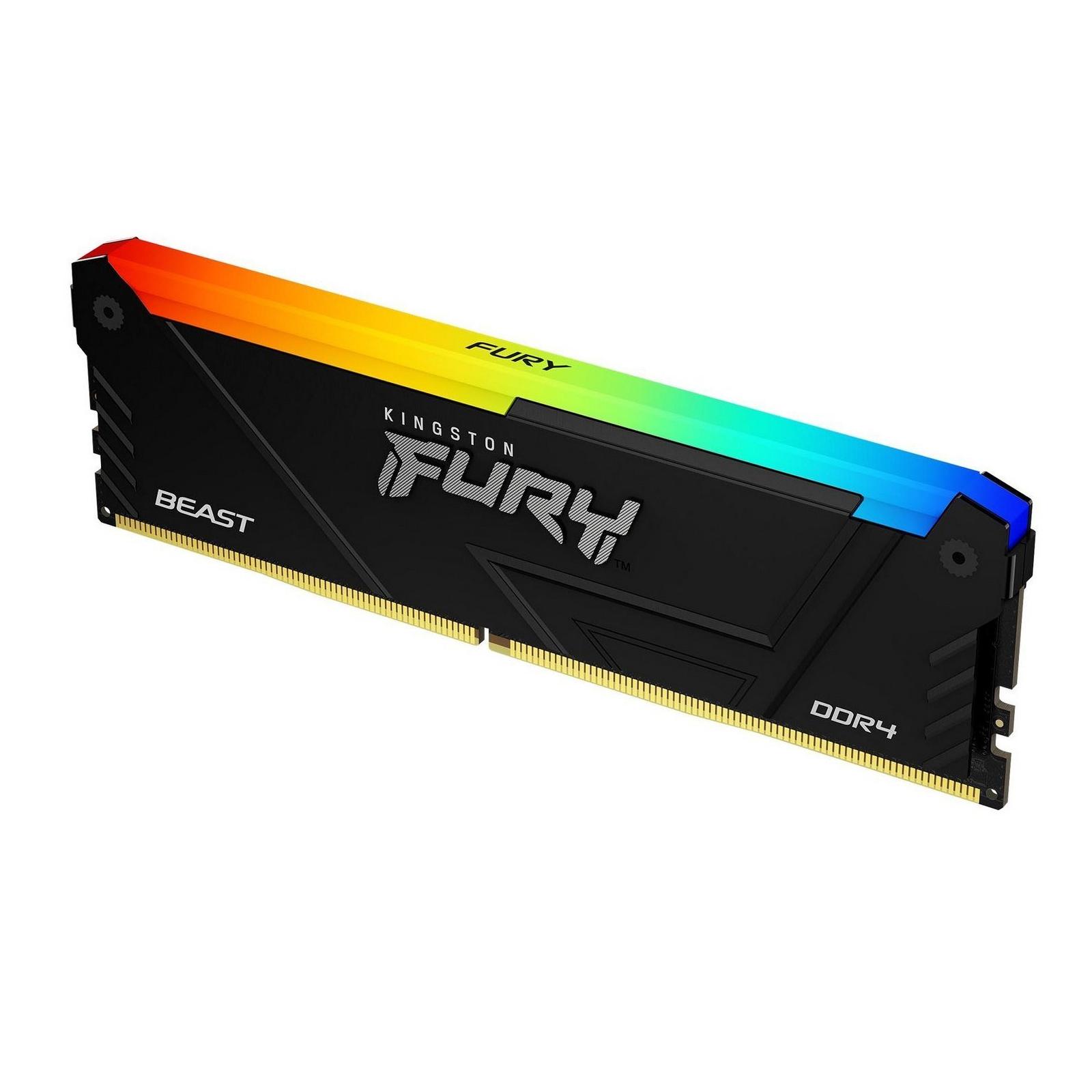 Оперативная память Kingston Fury Beast Black RGB XMP 16GB DDR4 (KF432C16BB12A/16)