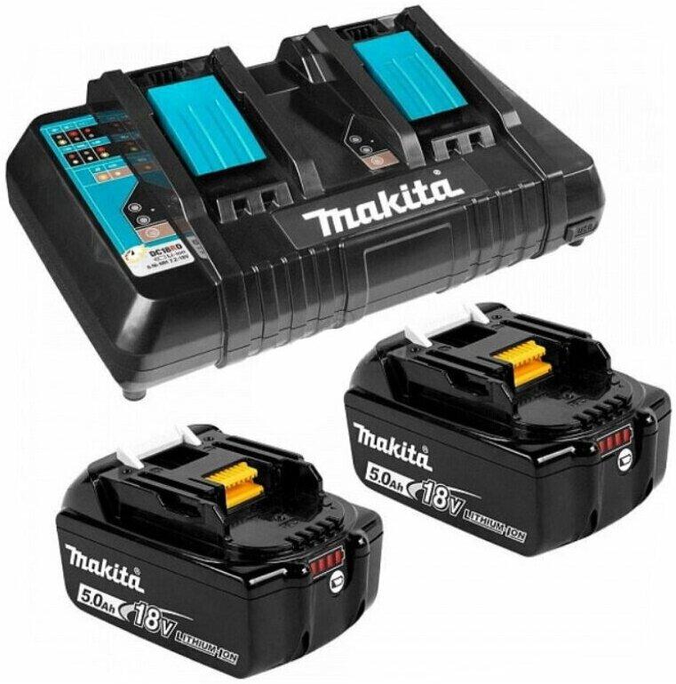 Аккумулятор с зарядным устройством для инструмента Makita BL1850B 18В 5Ач Li-Ion (191L75-3)