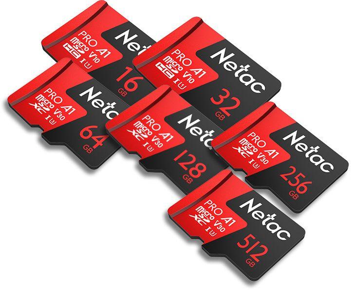 Карта памяти Netac MicroSD P500 Extreme Pro 128GB (NT02P500PRO-128G-S)