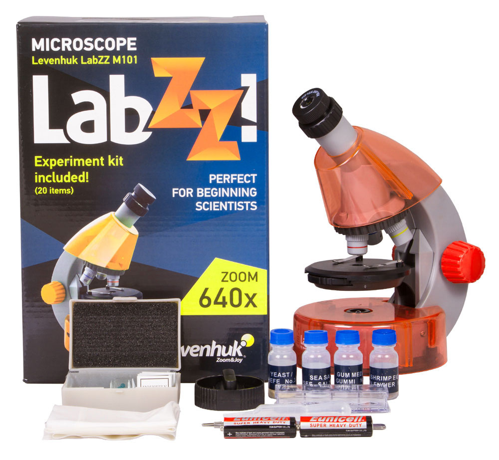 Микроскоп Levenhuk LabZZ M101 Orange
