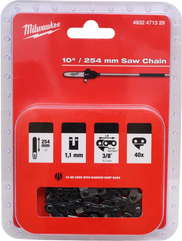 Цепь для пилы Milwaukee M18 FOPH-CSA 3/8''x254x1.1 (4932471329)