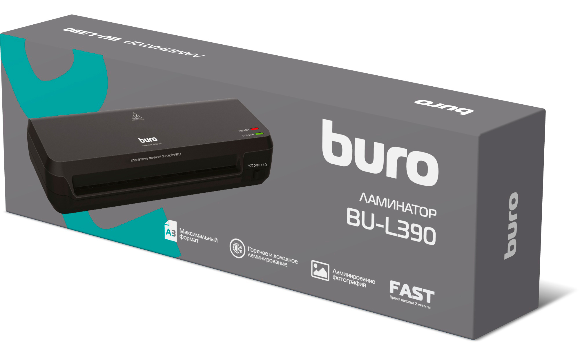 Ламинатор Buro BU-L390 черный