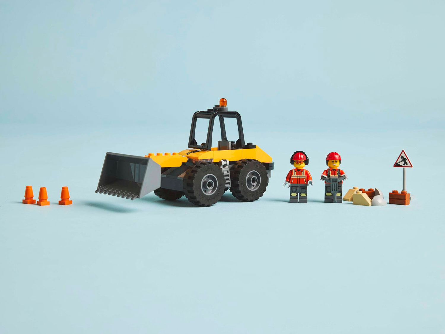 Конструктор Lego City Строительный колесный погрузчик желтый (60450)
