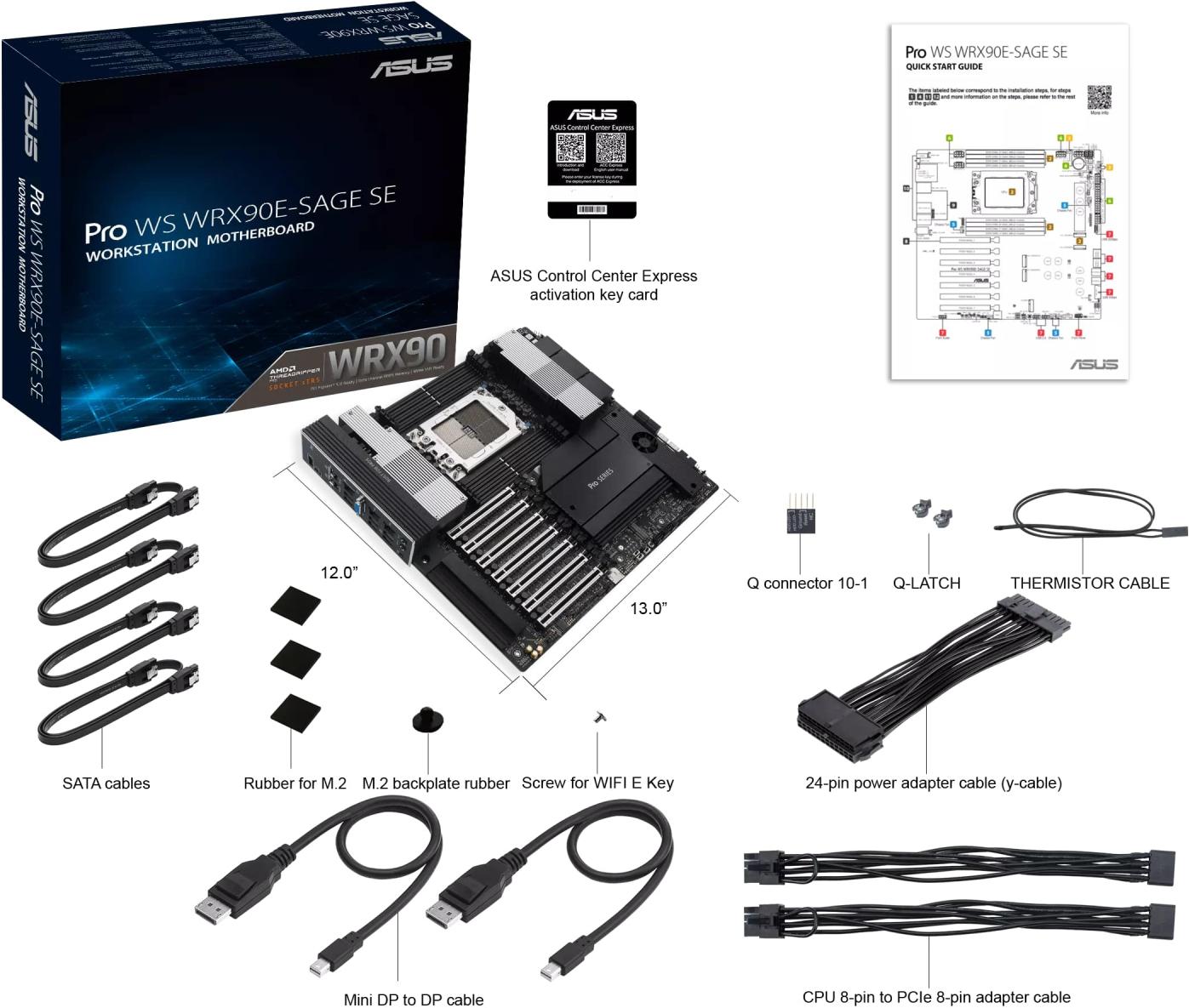 Материнская плата ASUS Pro WS WRX90E-SAGE SE (90MB1FW0-M0EAY0)