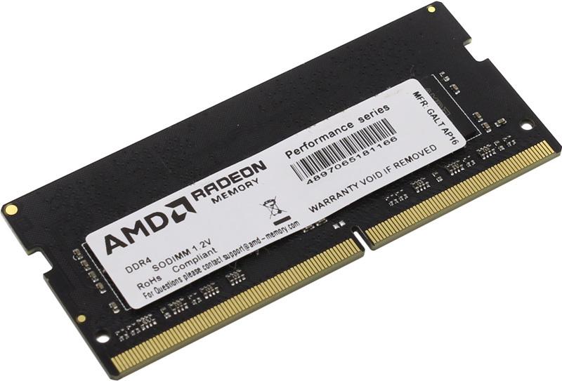 Оперативная память AMD Radeon R7 Performance Series 8GB DDR4 Black Bulk (R748G2133S2S-UO)