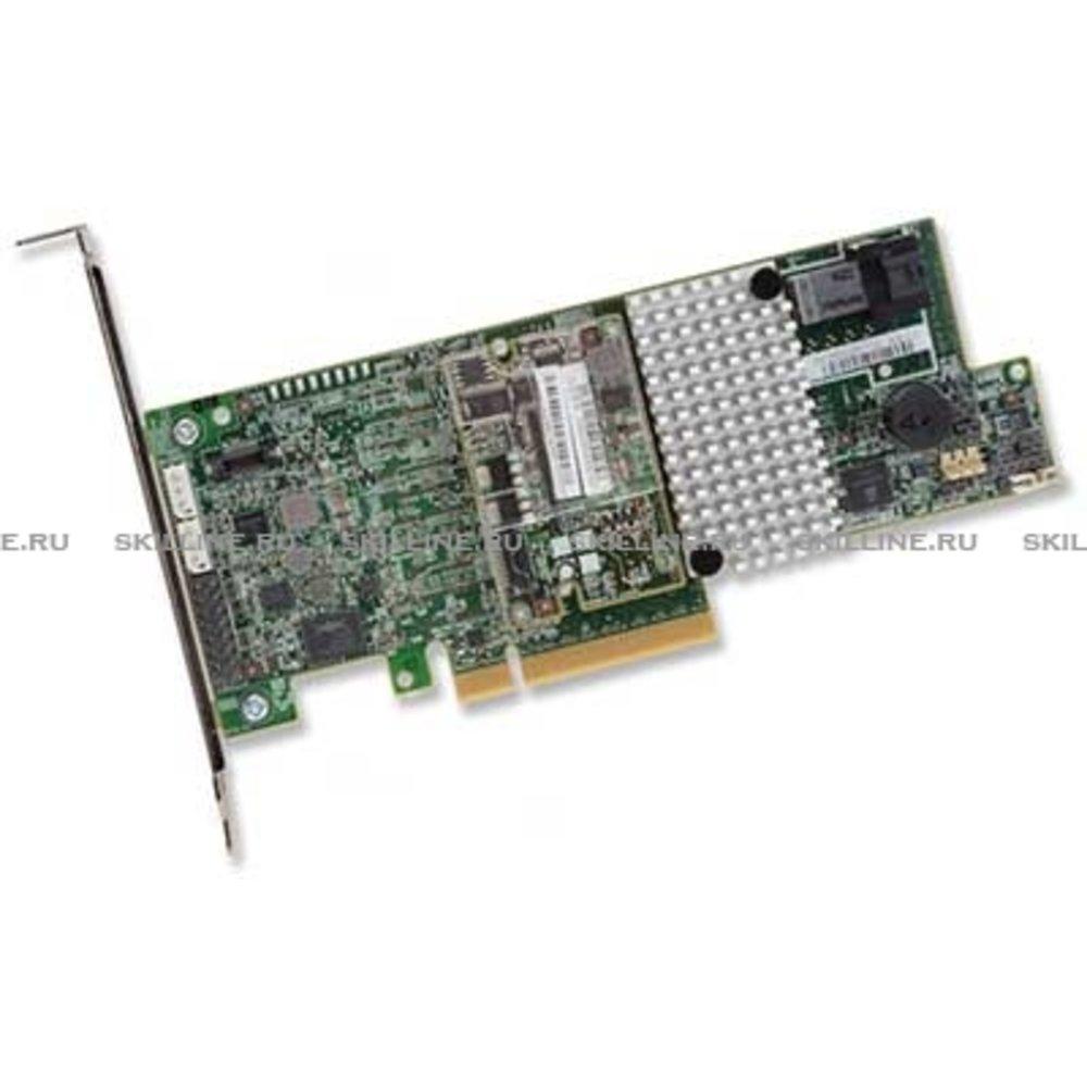 Контроллер LSI 9361-8I SGL 12Gb/s, RAID 0/1/10/5/6/50/60, 8i ports, 1Gb (LSI00417)