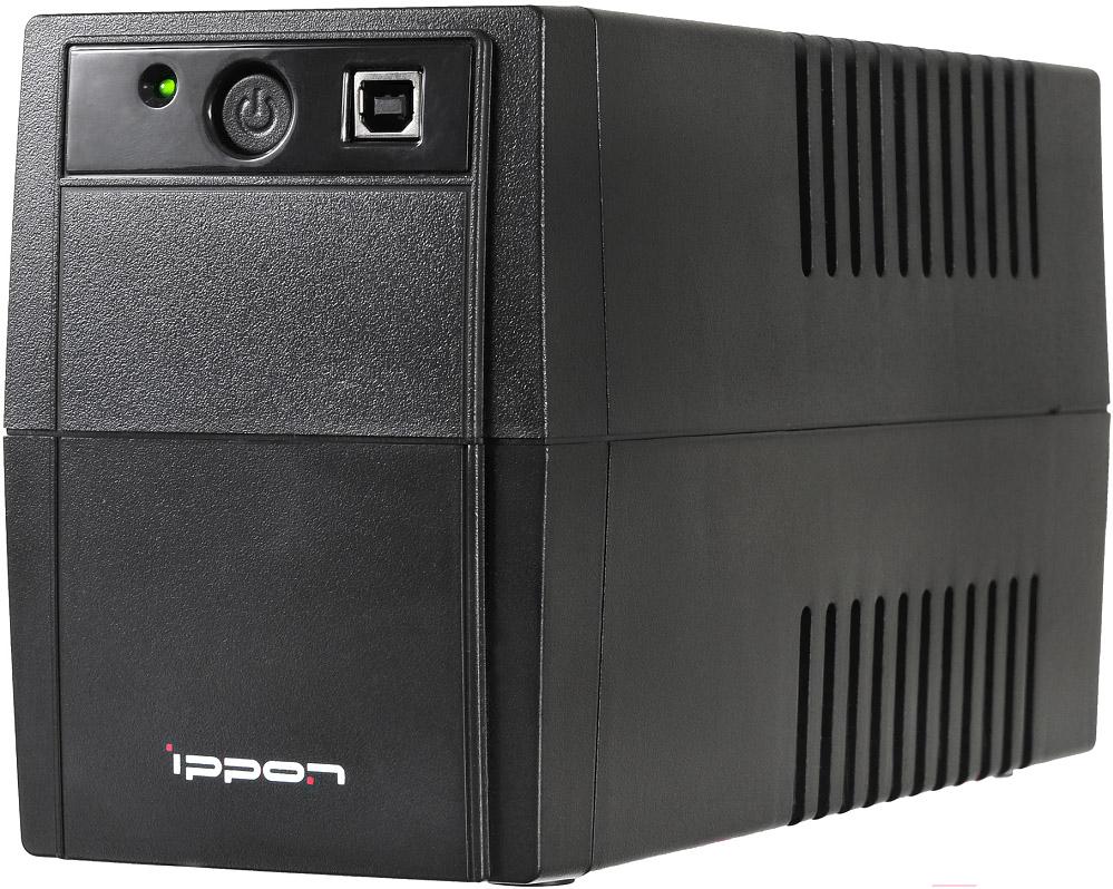 Источник бесперебойного питания Ippon Back Basic 650 Euro черный (383323)