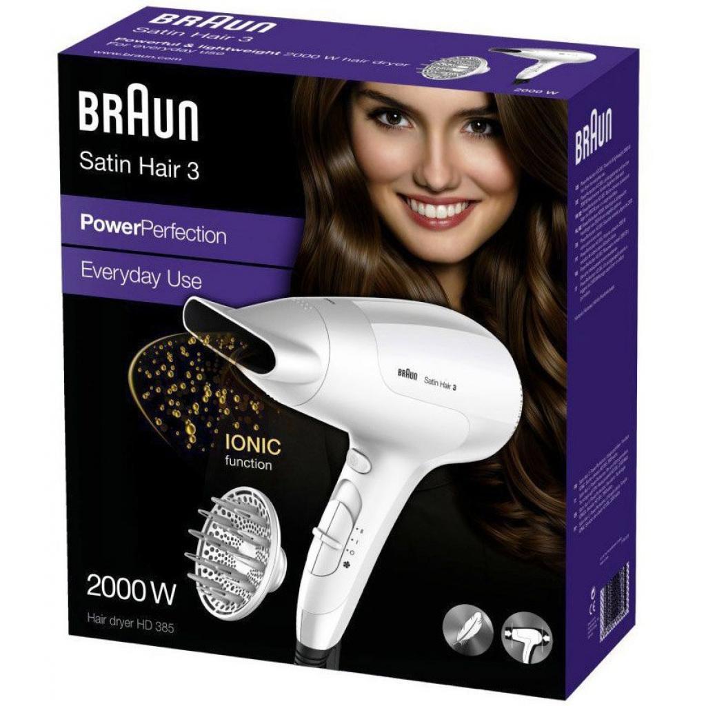 Фен Braun BRHD385E белый