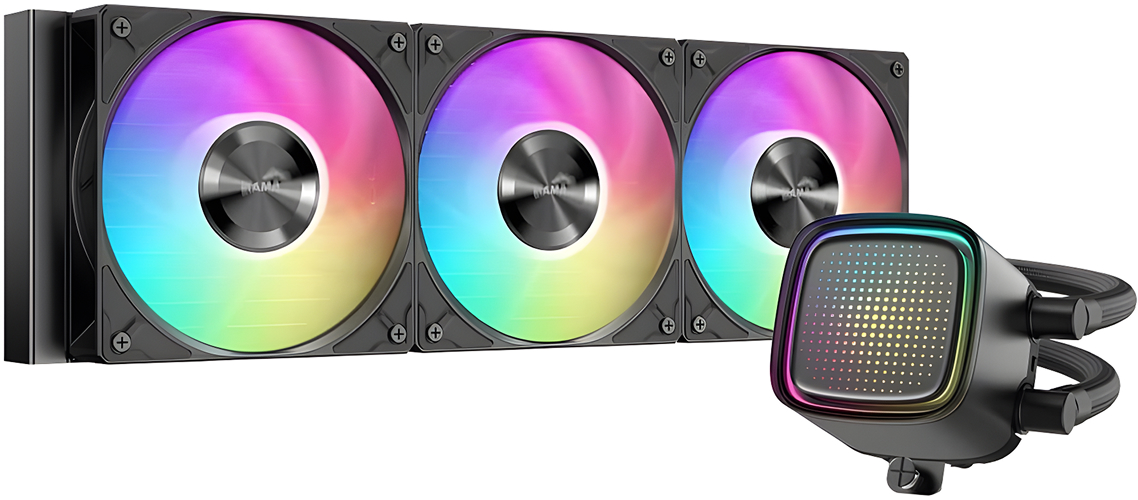 Система жидкостного охлаждения для процессора Sama L50 360BK черный (L50-BKWAYX03-G)