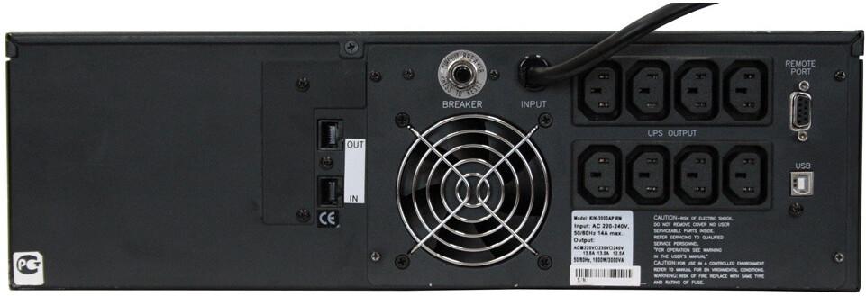 Источник бесперебойного питания Powercom King Pro RM LCD (KIN-3000AP)