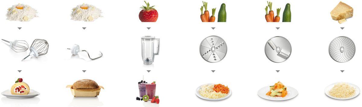 Кухонный комбайн Bosch MUM58720 Red